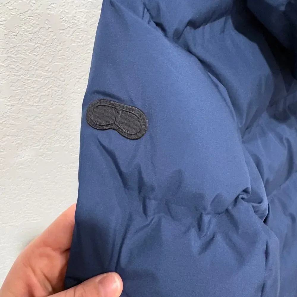 AI Riders on the Storm Down Jacket Kids 12Y Blue Hooded Full Zip